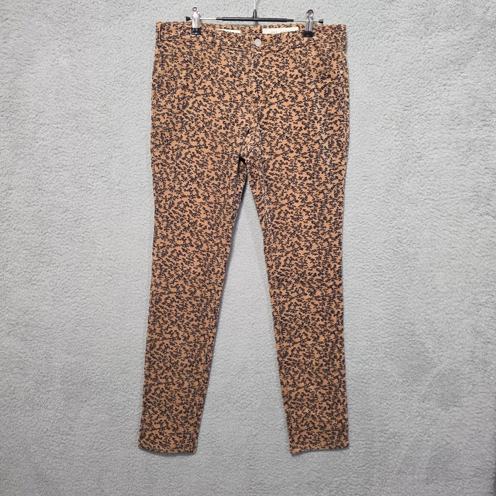 Pilcro and the Letterpress Anthropologie Womens Corduroy Pants Brown Serif Sz 30